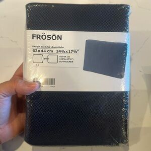 NEW IKEA Froson Cushion Cover 303.918.27 Navy Blue Sz 24 3/8 x 17 3/8